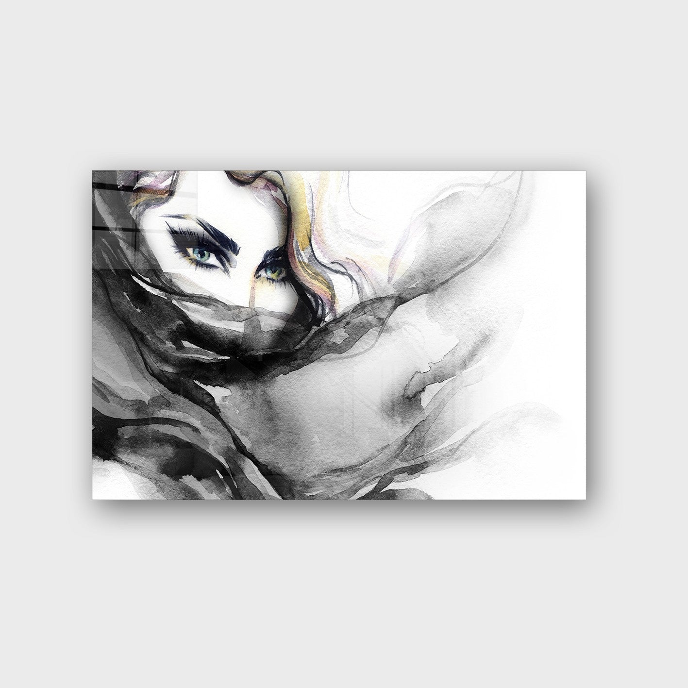 Quadro Decorativo em Vidro Temperado Multicolor 50x70cm - Arte Moderna para Parede