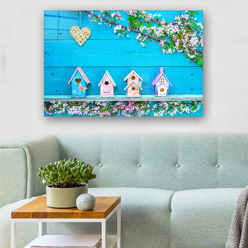 Quadro Decorativo em Vidro Temperado Multicolor 50x70cm - Arte Moderna para Parede