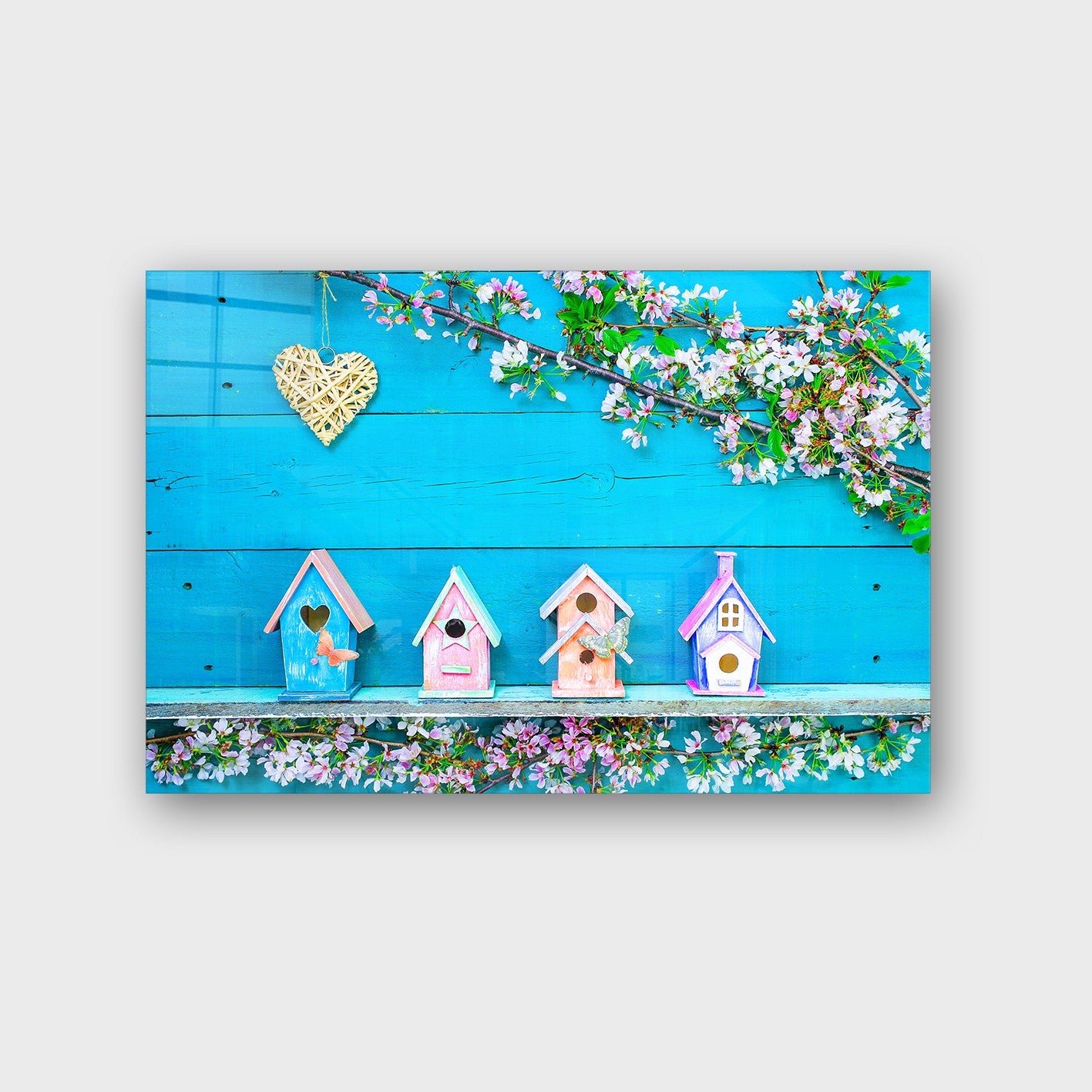 Quadro Decorativo em Vidro Temperado Multicolor 70x100cm - Arte Moderna para Parede