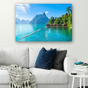 Quadro Decorativo em Vidro Temperado Multicolor 70x100cm - Arte Moderna para Parede