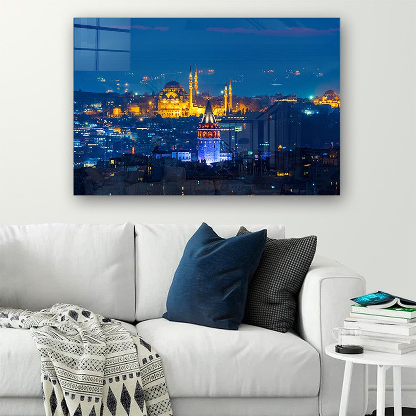 Quadro Decorativo em Vidro Temperado Multicolor 70x100cm - Arte Moderna para Parede