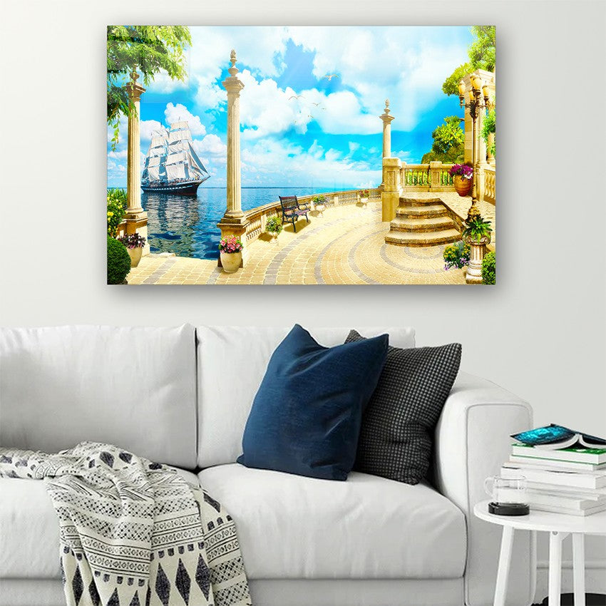 Quadro Decorativo em Vidro Temperado Multicolor 70x100cm - Arte Moderna para Parede