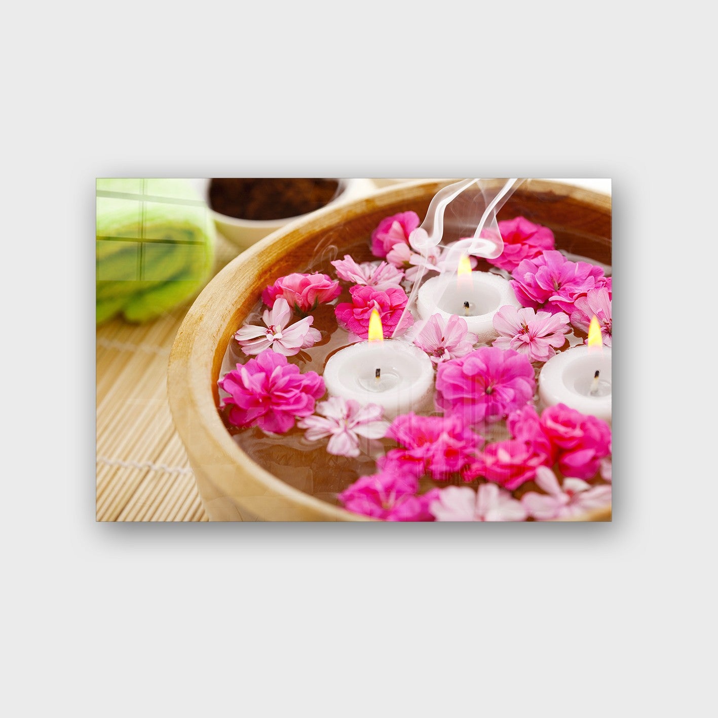 Quadro Decorativo em Vidro Temperado Multicolor 40x60cm - Arte Moderna para Parede