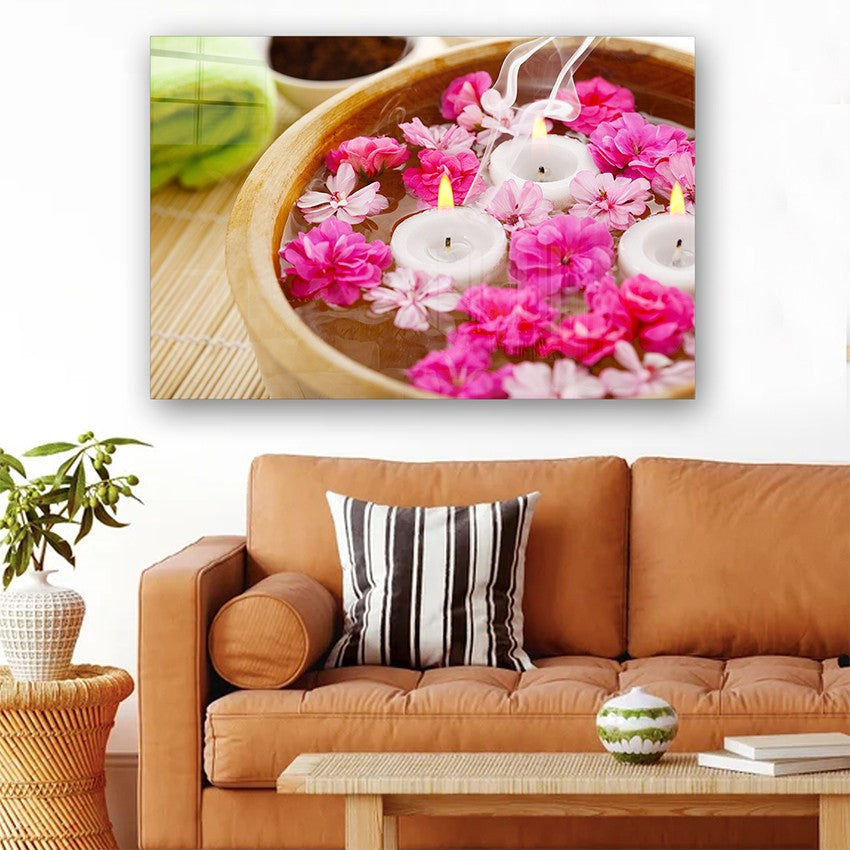 Quadro Decorativo em Vidro Temperado Multicolor 70x100cm - Arte Moderna para Parede