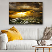 Quadro Decorativo em Vidro Temperado Multicolor 70x100cm - Arte Moderna para Parede