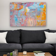 Quadro Decorativo em Vidro Temperado Multicolor 70x100cm - Arte Moderna para Parede