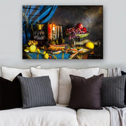 Quadro Decorativo em Vidro Temperado Multicolor 50x70cm - Arte Moderna para Parede