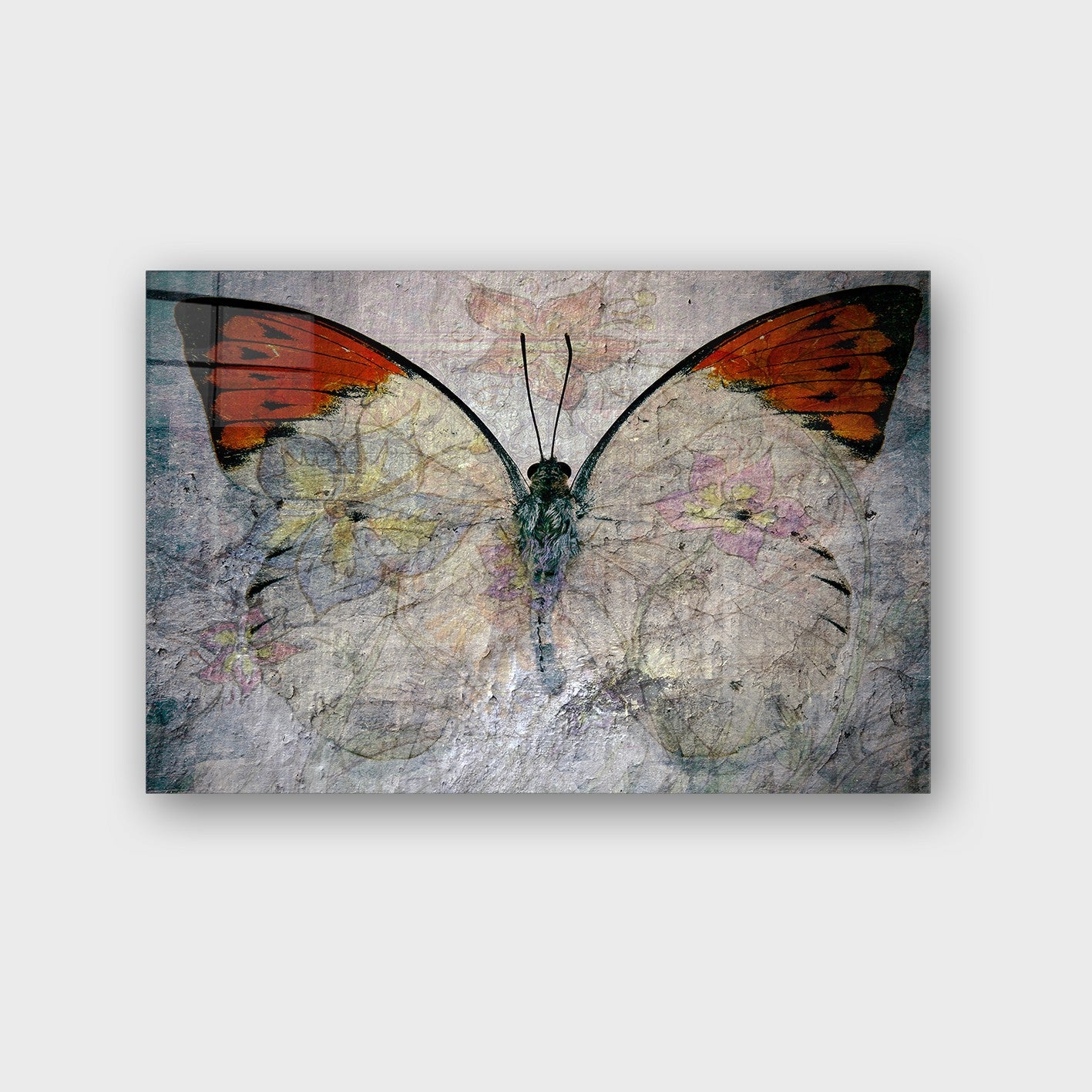 Quadro Decorativo em Vidro Temperado Multicolor 40x60cm - Arte Moderna para Parede