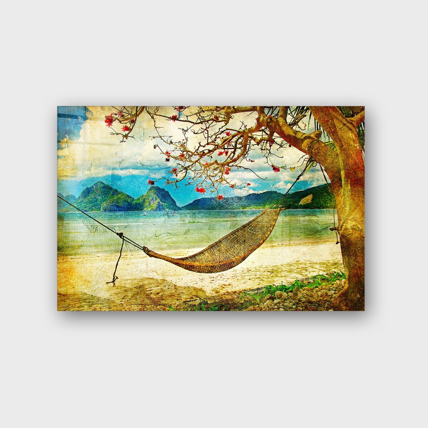 Quadro Decorativo em Vidro Temperado Multicolor 40x60cm - Arte Moderna para Parede