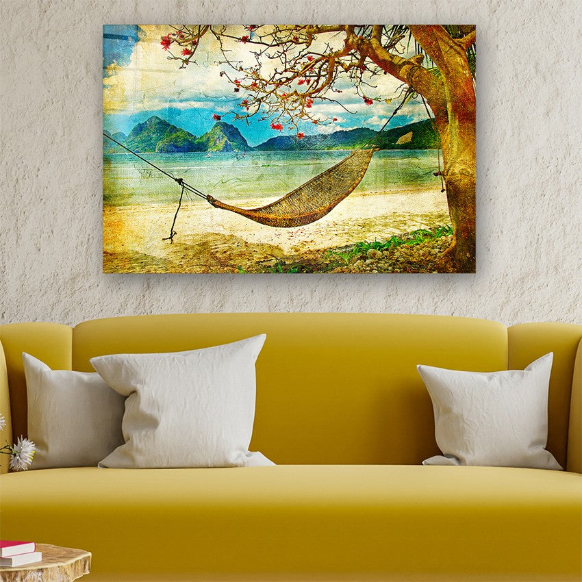 Quadro Decorativo em Vidro Temperado Multicolor 70x100cm - Arte Moderna para Parede