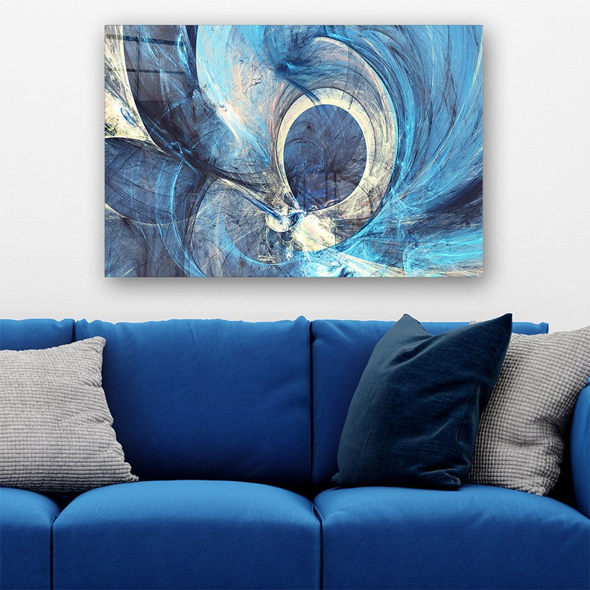 Quadro Decorativo em Vidro Temperado Multicolor 50x70cm - Arte Moderna para Parede