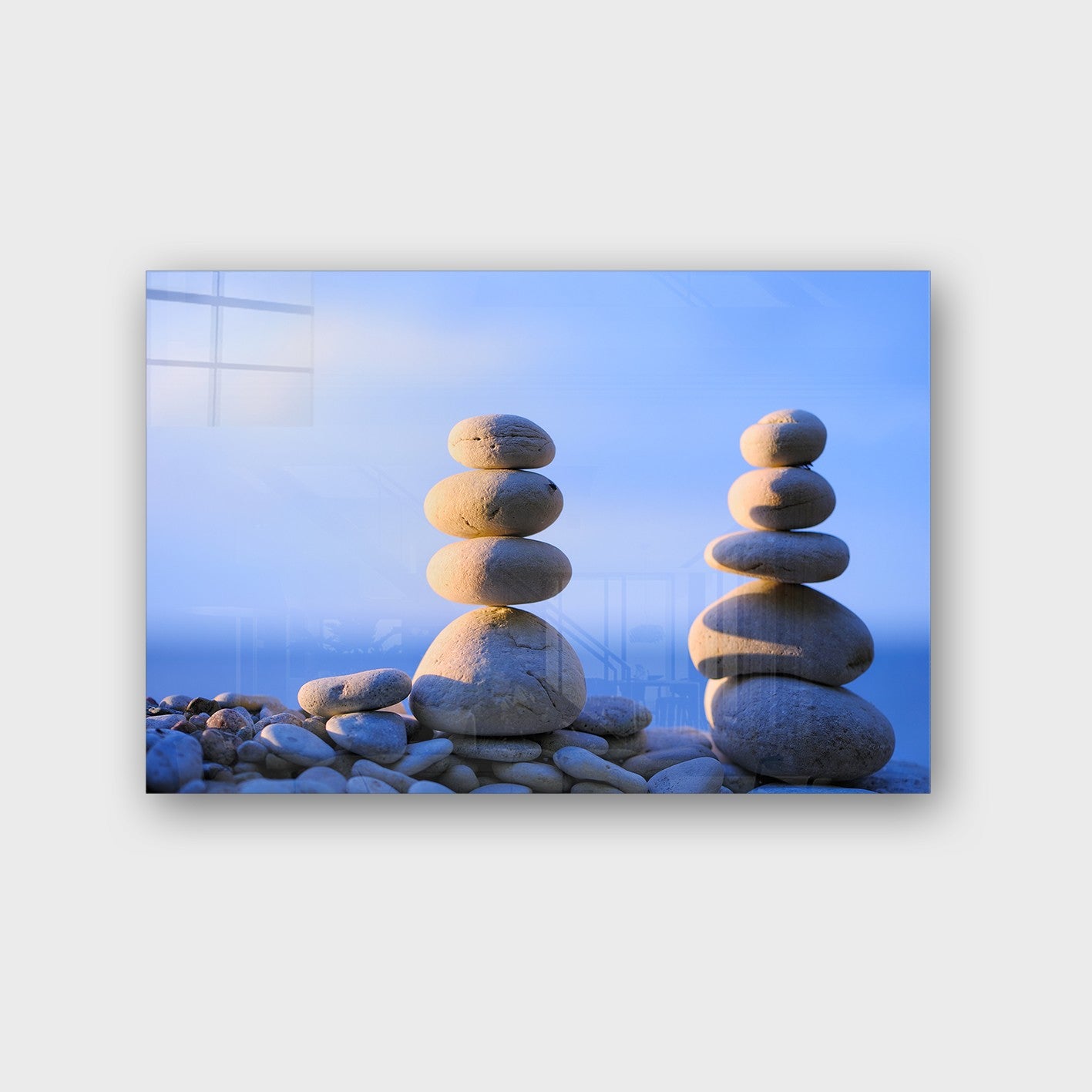 Quadro Decorativo em Vidro Temperado Multicolor 50x70cm - Arte Moderna para Parede