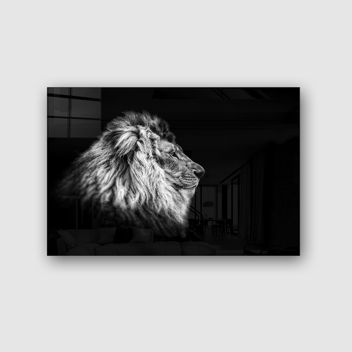 Quadro Decorativo em Vidro Temperado Multicolor 40x60cm - Arte Moderna para Parede