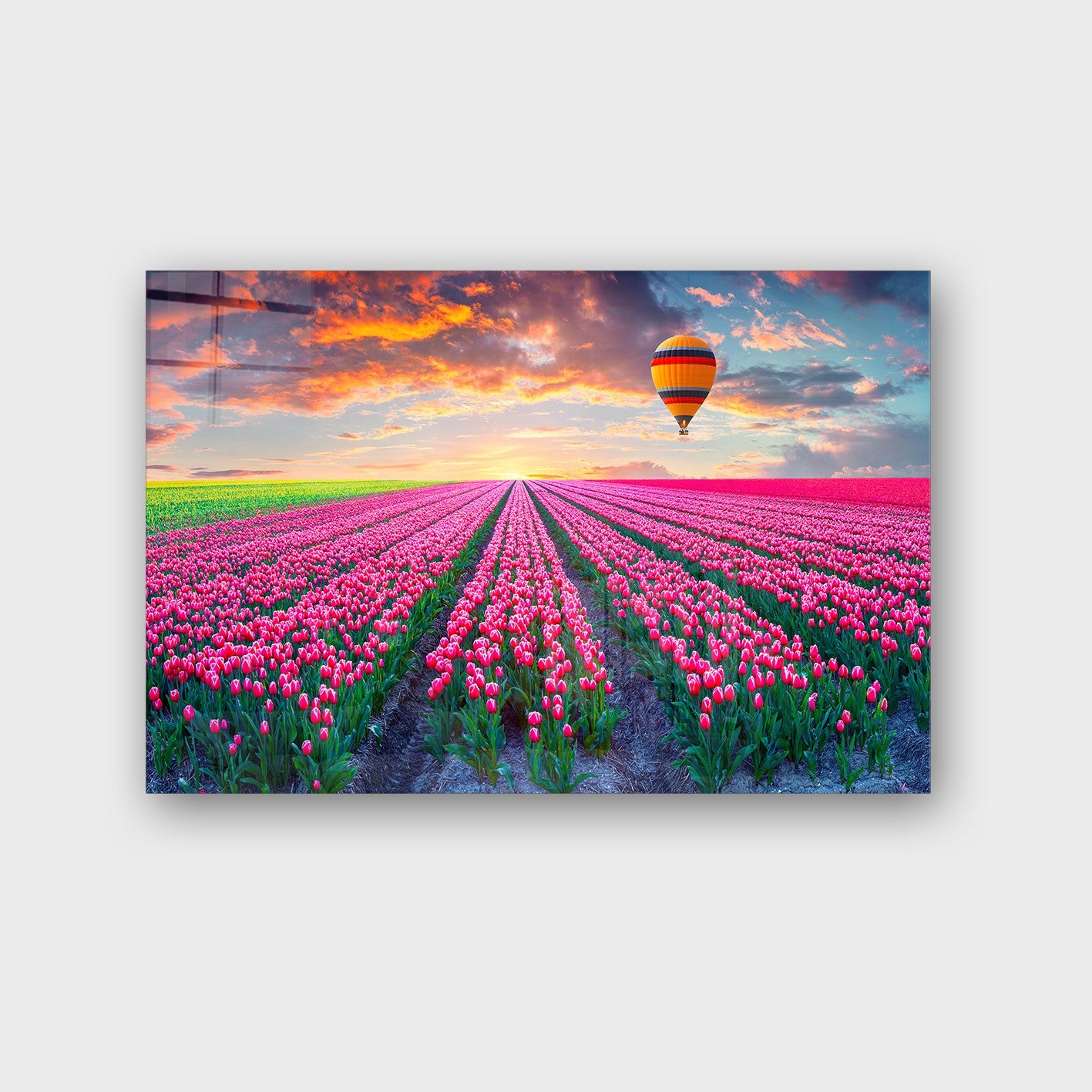 Quadro Decorativo em Vidro Temperado Multicolor 50x70cm - Arte Moderna para Parede