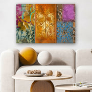 Quadro Decorativo em Vidro Temperado Multicolor 40x60cm - Arte Moderna para Parede