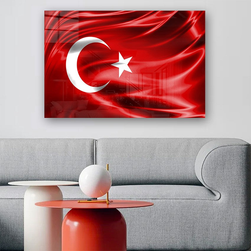 Quadro Decorativo em Vidro Temperado Multicolor 40x60cm - Arte Moderna para Parede