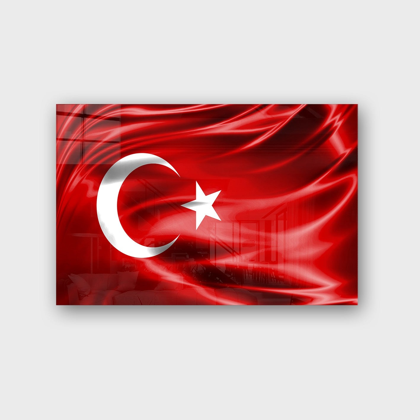 Quadro Decorativo em Vidro Temperado Multicolor 40x60cm - Arte Moderna para Parede