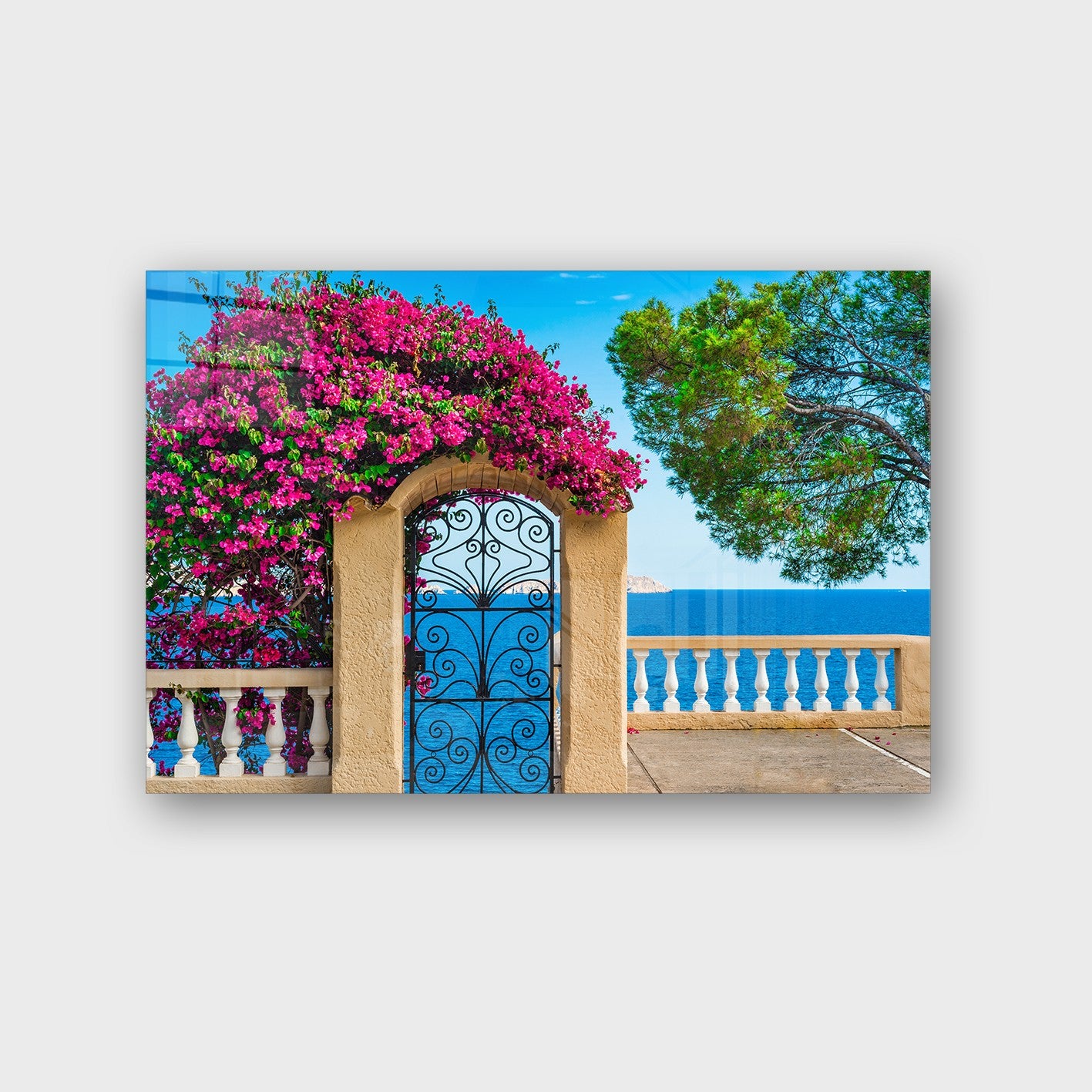 Quadro Decorativo em Vidro Temperado Multicolor 70x100cm - Arte Moderna para Parede