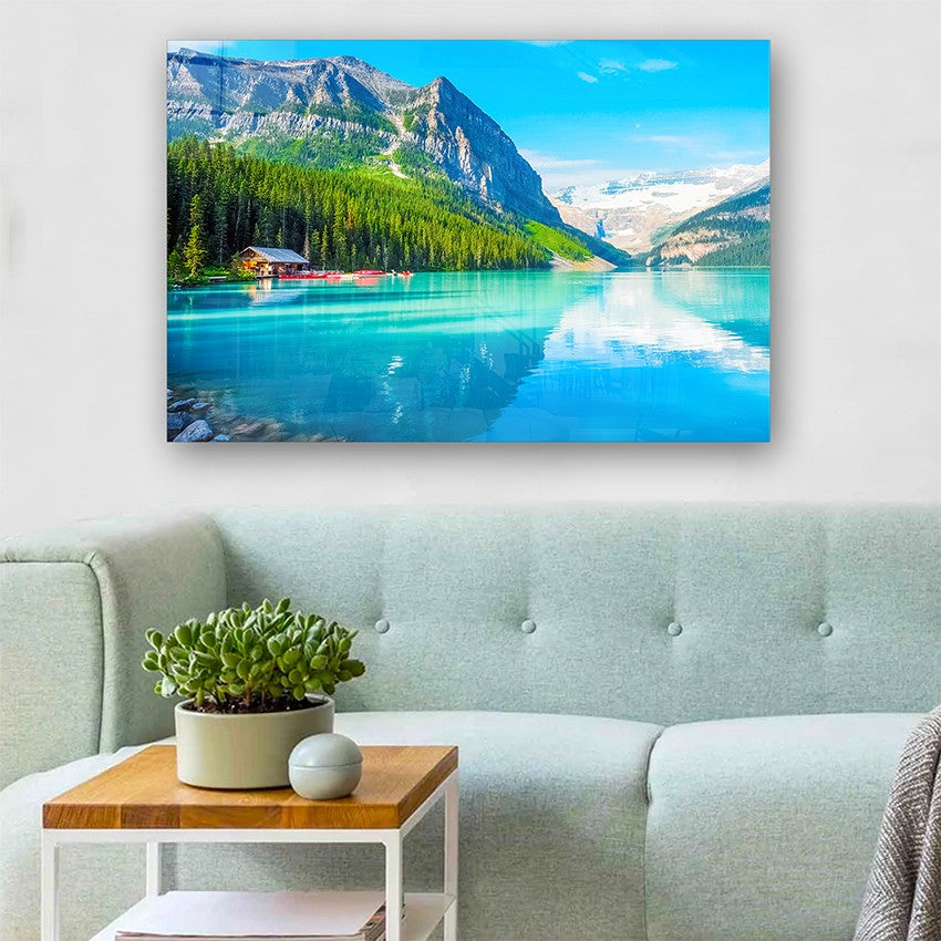 Quadro Decorativo em Vidro Temperado Multicolor 40x60cm - Arte Moderna para Parede