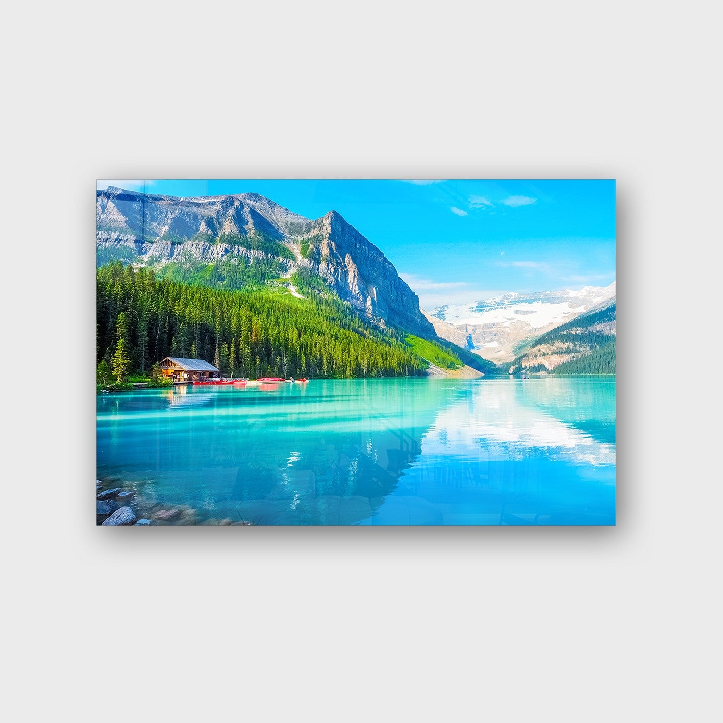 Quadro Decorativo em Vidro Temperado Multicolor 40x60cm - Arte Moderna para Parede