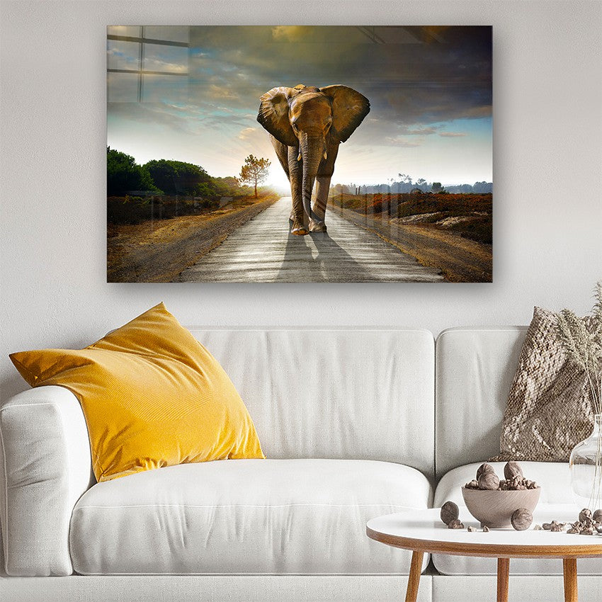 Quadro Decorativo em Vidro Temperado Multicolor 50x70cm - Arte Moderna para Parede