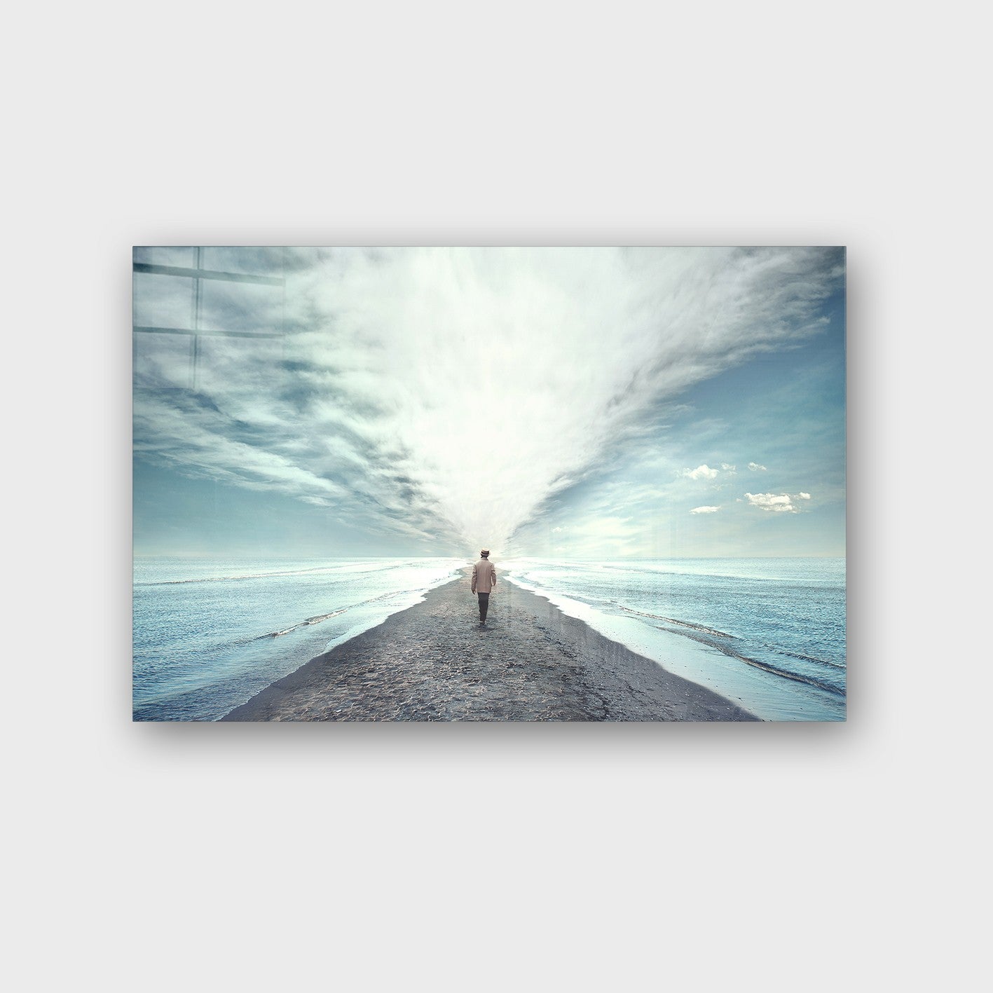 Quadro Decorativo em Vidro Temperado Multicolor 70x100cm - Arte Moderna para Parede