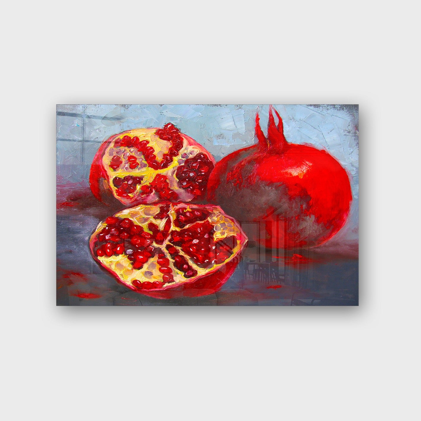 Quadro Decorativo em Vidro Temperado Multicolor 70x100cm - Arte Moderna para Parede