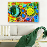 Quadro Decorativo em Vidro Temperado Multicolor 70x100cm - Arte Moderna para Parede