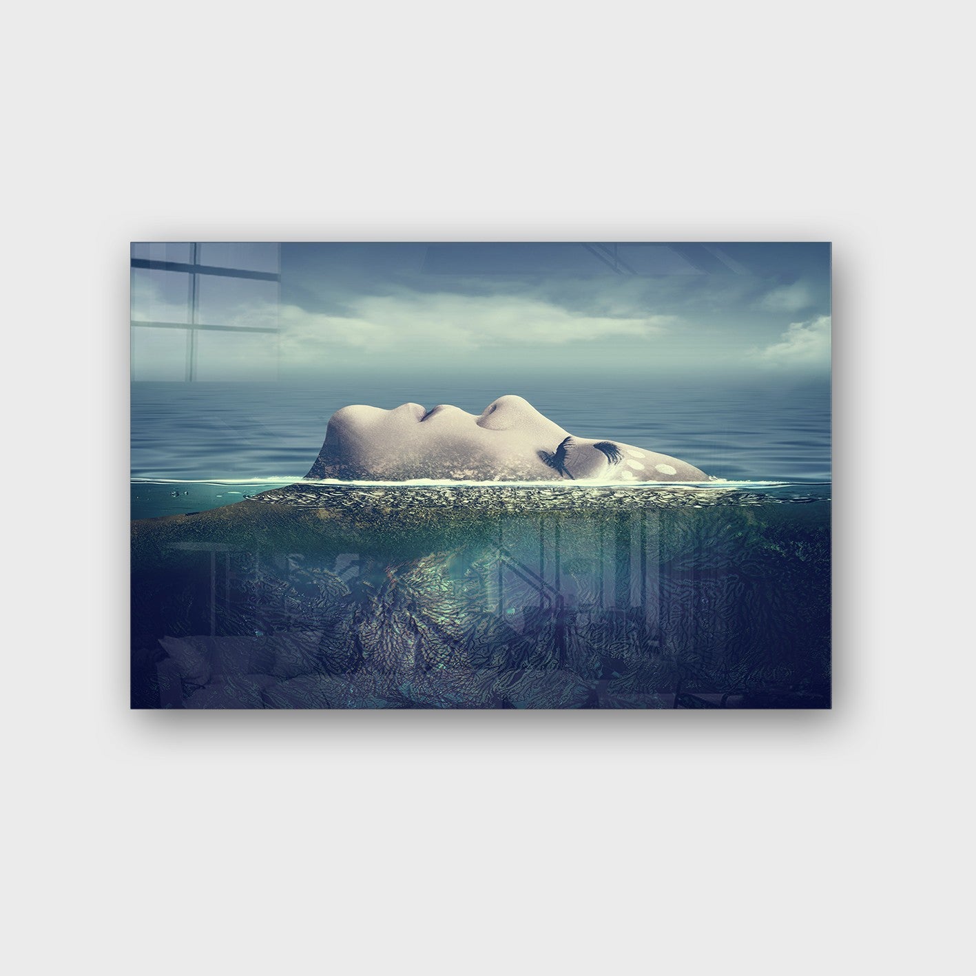 Quadro Decorativo em Vidro Temperado Multicolor 70x100cm - Arte Moderna para Parede