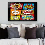 Quadro Decorativo em Vidro Temperado Multicolor 50x70cm - Arte Moderna para Parede