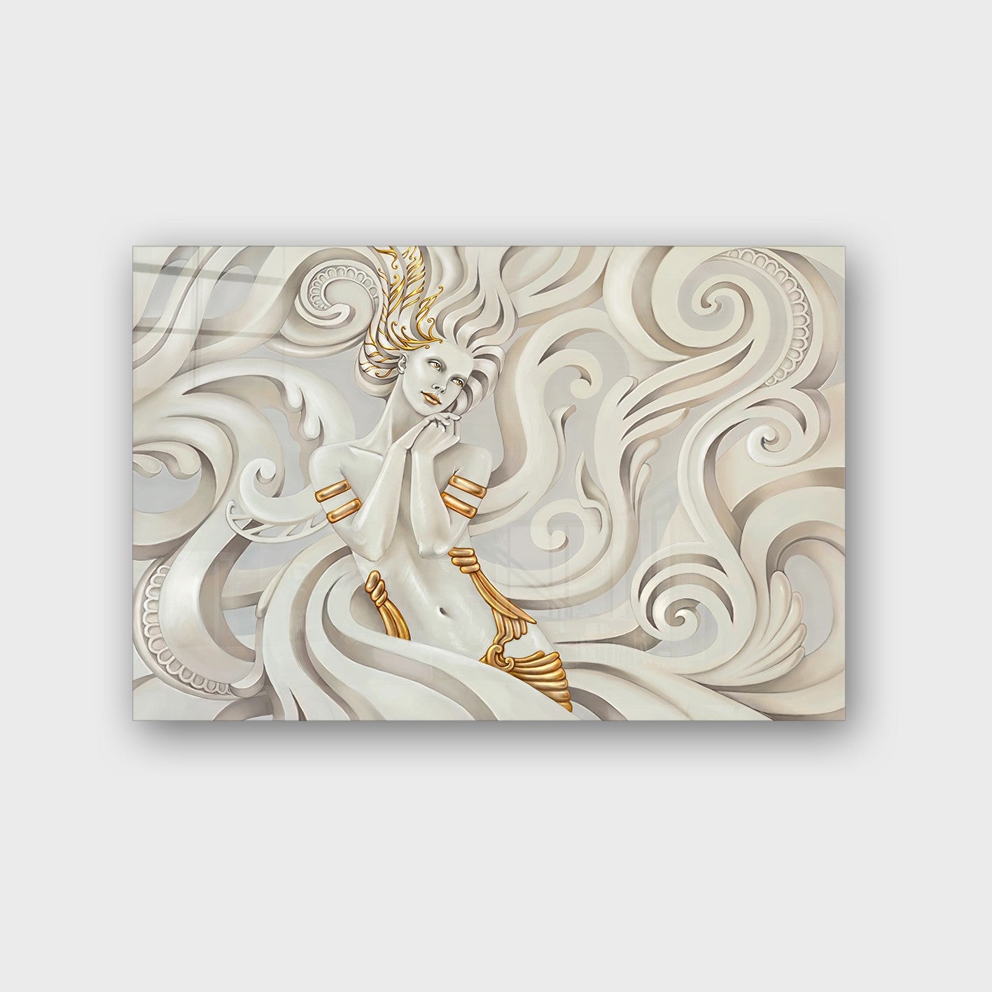 Quadro Decorativo em Vidro Temperado Multicolor 70x100cm - Arte Moderna para Parede