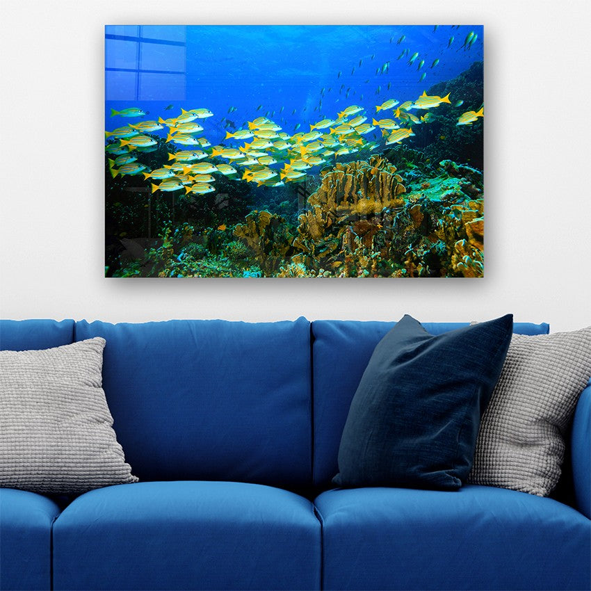 Quadro Decorativo em Vidro Temperado Multicolor 70x100cm - Arte Moderna para Parede