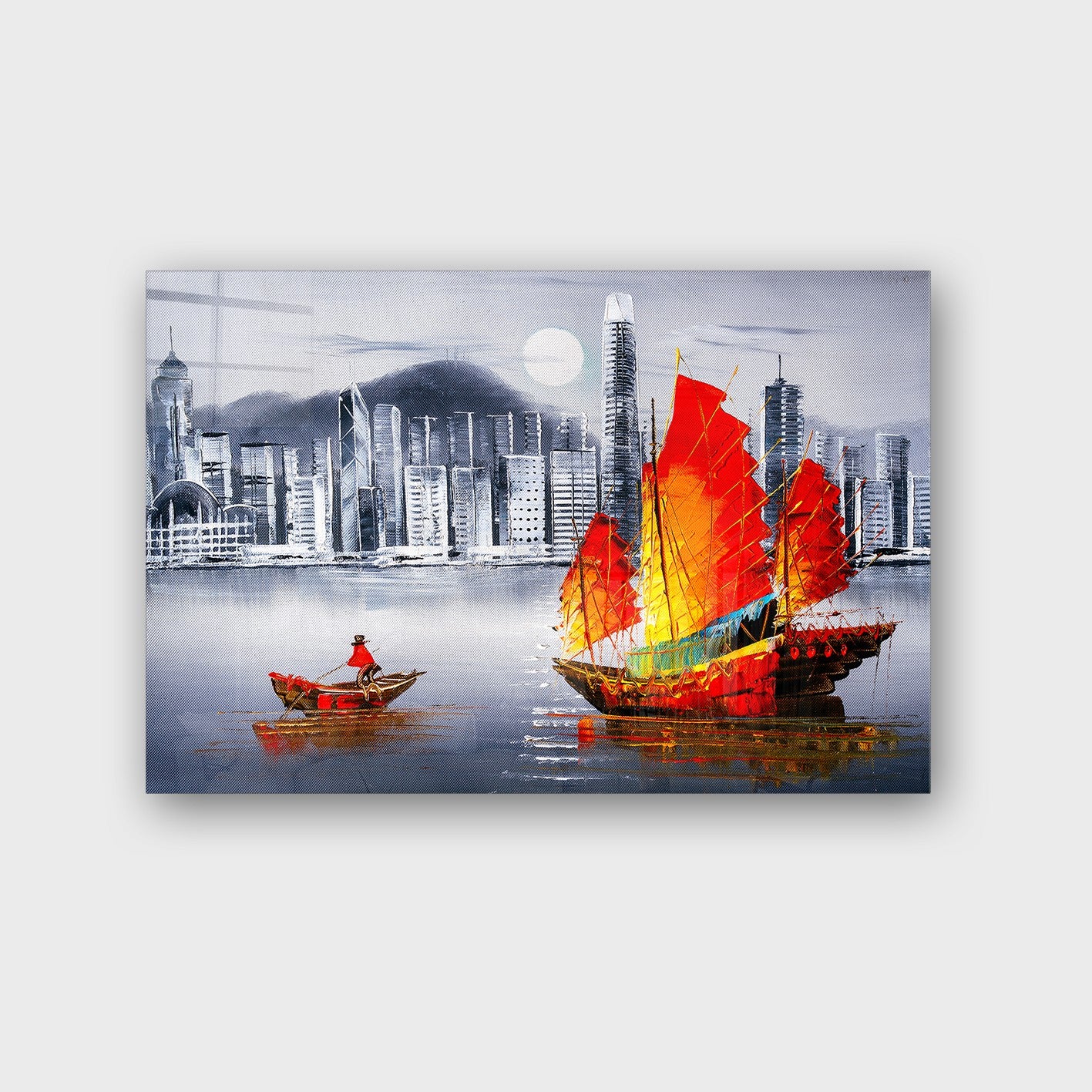 Quadro Decorativo em Vidro Temperado Multicolor 50x70cm - Arte Moderna para Parede