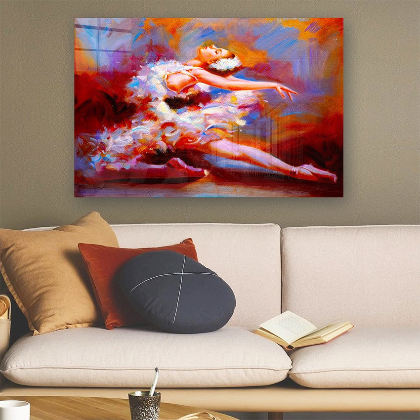 Quadro Decorativo em Vidro Temperado Multicolor 70x100cm - Arte Moderna para Parede