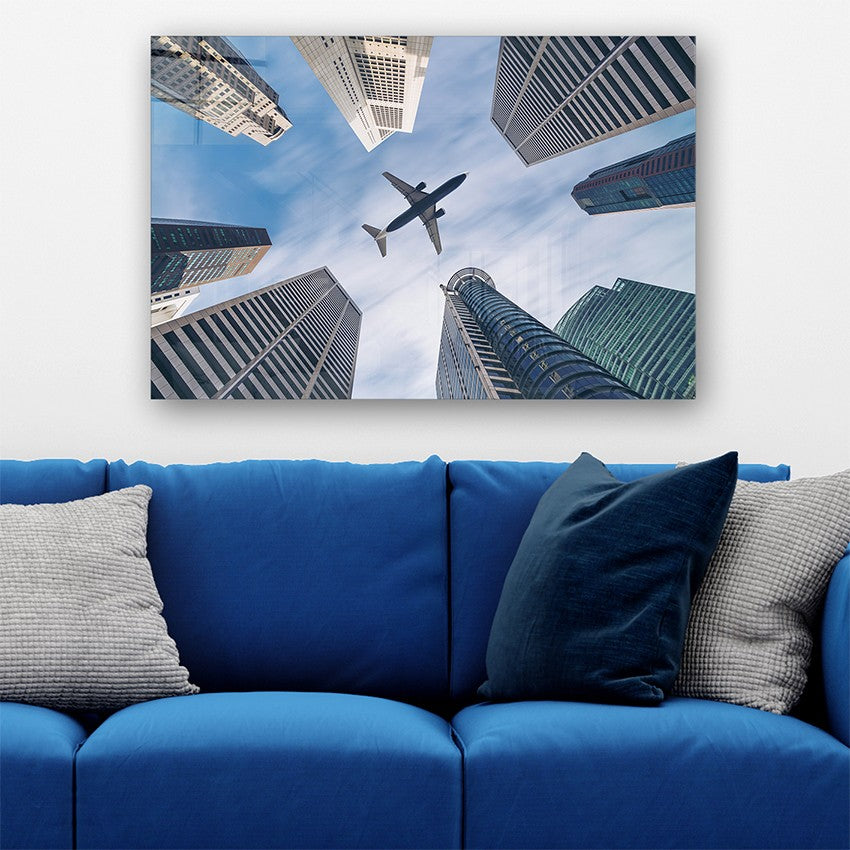 Quadro Decorativo em Vidro Temperado Multicolor 40x60cm - Arte Moderna para Parede