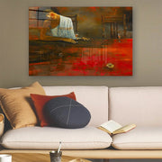 Quadro Decorativo em Vidro Temperado Multicolor 50x70cm - Arte Moderna para Parede