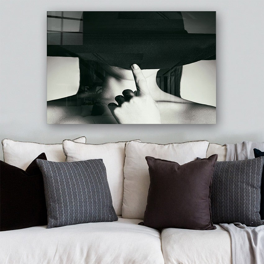 Quadro Decorativo em Vidro Temperado Multicolor 50x70cm - Arte Moderna para Parede