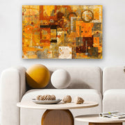 Quadro Decorativo em Vidro Temperado Multicolor 50x70cm - Arte Moderna para Parede