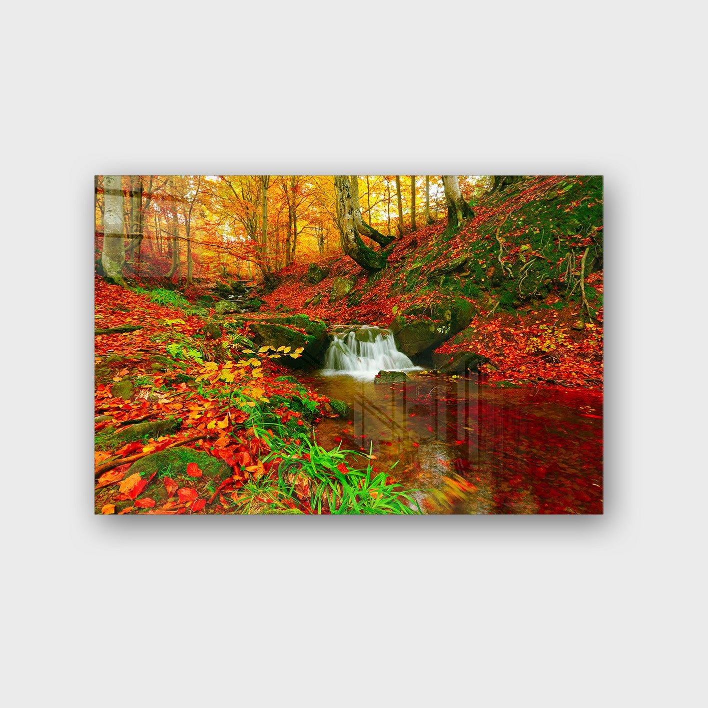 Quadro Decorativo em Vidro Temperado Multicolor 70x100cm - Arte Moderna para Parede