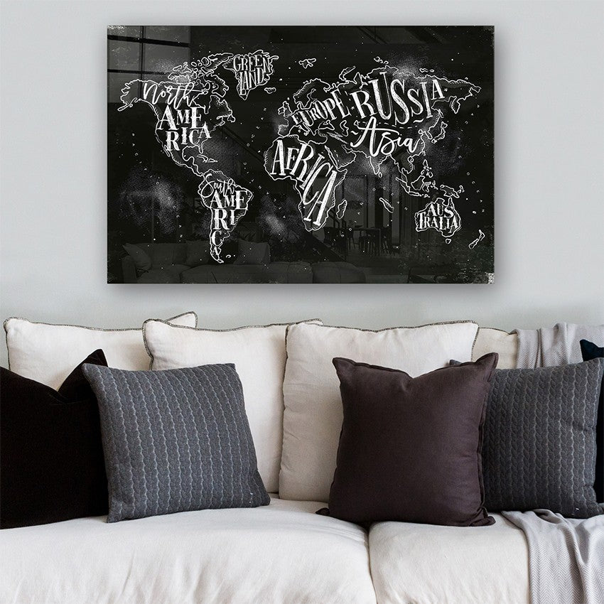 Quadro Decorativo em Vidro Temperado Multicolor 50x70cm - Arte Moderna para Parede