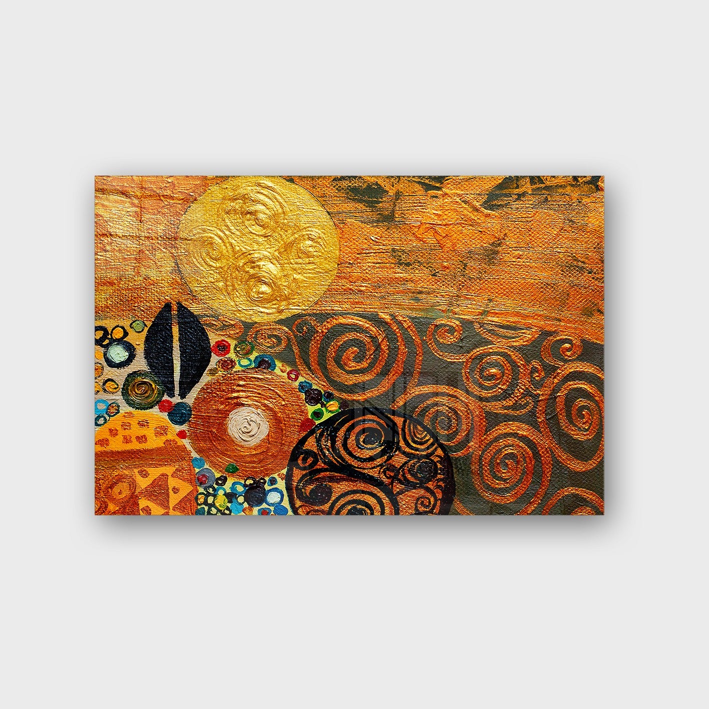 Quadro Decorativo em Vidro Temperado Multicolor 70x100cm - Arte Moderna para Parede