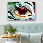 Quadro Decorativo em Vidro Temperado Multicolor 70x100cm - Arte Moderna para Parede