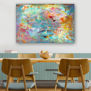 Quadro Decorativo em Vidro Temperado Multicolor 40x60cm - Arte Moderna para Parede