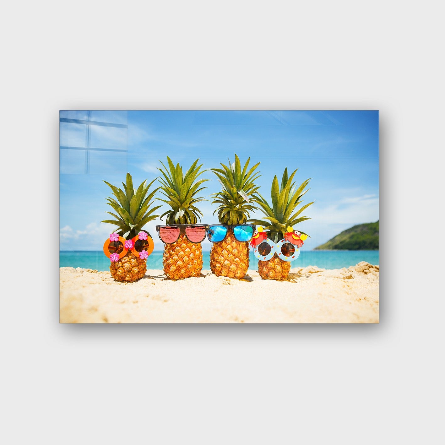 Quadro Decorativo em Vidro Temperado Multicolor 40x60cm - Arte Moderna para Parede