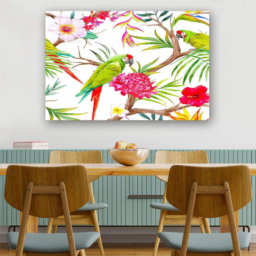 Quadro Decorativo em Vidro Temperado Multicolor 50x70cm - Arte Moderna para Parede