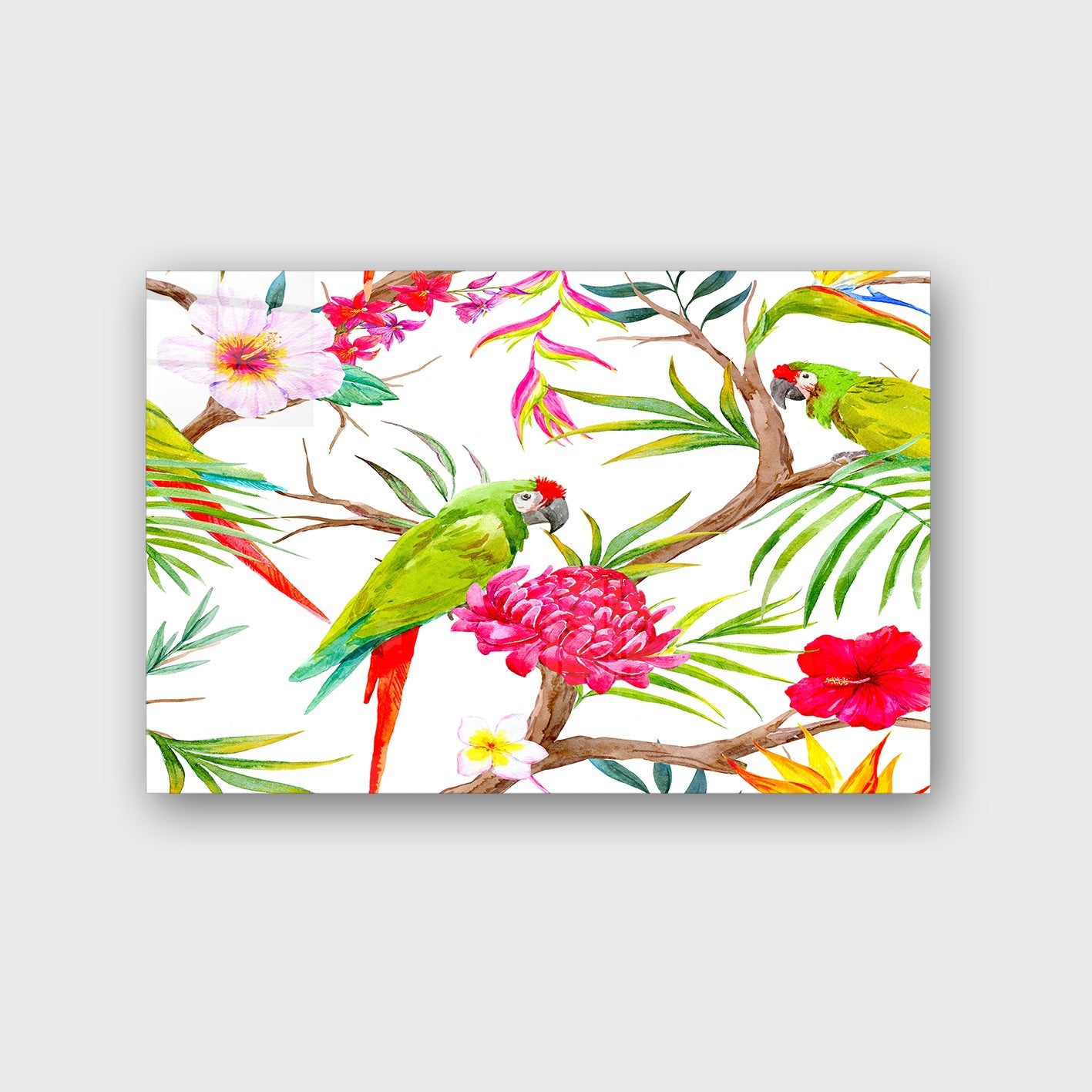 Quadro Decorativo em Vidro Temperado Multicolor 70x100cm - Arte Moderna para Parede