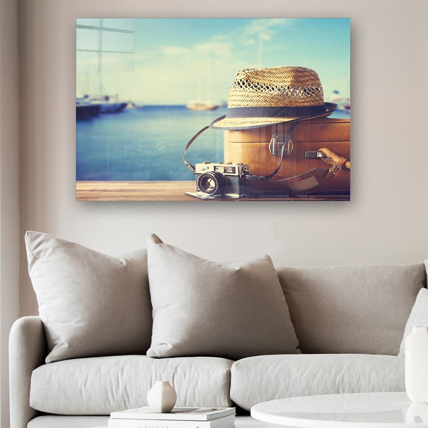 Quadro Decorativo em Vidro Temperado Multicolor 50x70cm - Arte Moderna para Parede