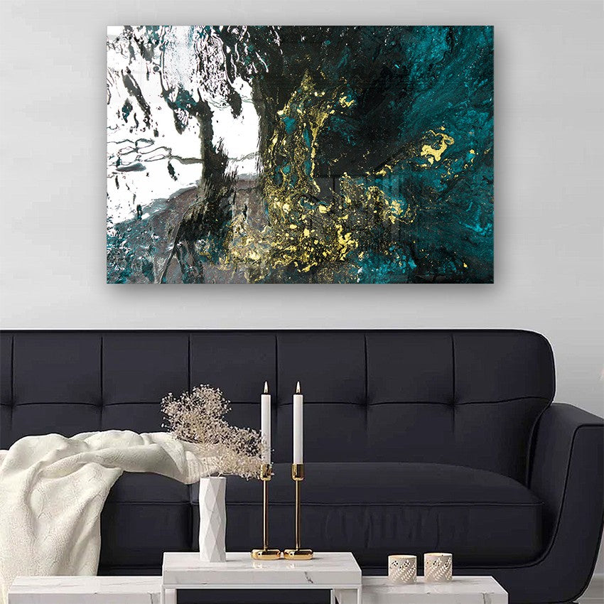 Quadro Decorativo em Vidro Temperado Multicolor 50x70cm - Arte Moderna para Parede