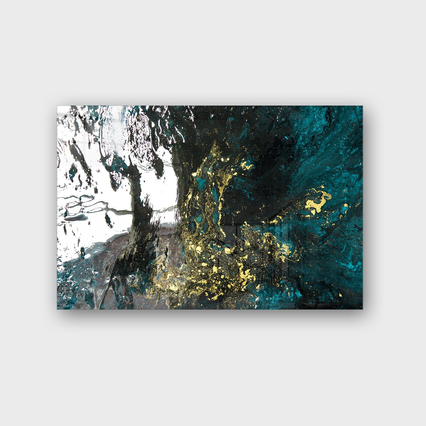 Quadro Decorativo em Vidro Temperado Multicolor 70x100cm - Arte Moderna para Parede