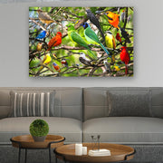 Quadro Decorativo em Vidro Temperado Multicolor 70x100cm - Arte Moderna para Parede